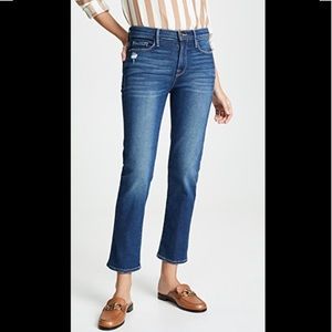 NWT frame Le Nouveau High Rise Straight Crop Jeans